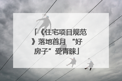 《住宅项目规范》落地首月 “好房子”受青睐