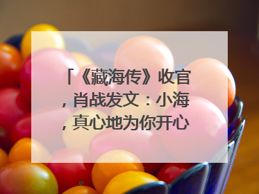 《藏海传》收官，肖战发文：小海，真心地为你开心！你看，有这么多人懂你！