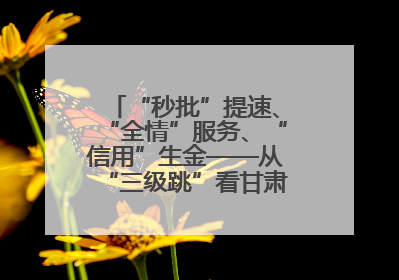 “秒批”提速、“全情”服务、“信用”生金——从“三级跳”看甘肃玉门市优化营商环境的进阶之路