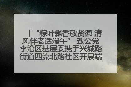 “粽叶飘香敬贤德 清风伴老话端午” 致公党李沧区基层委携手兴城路街道四流北路社区开展端午节主题活动