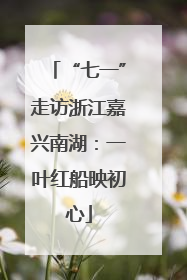 “七一”走访浙江嘉兴南湖：一叶红船映初心