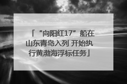 “向阳红17”船在山东青岛入列 开始执行黄渤海浮标任务