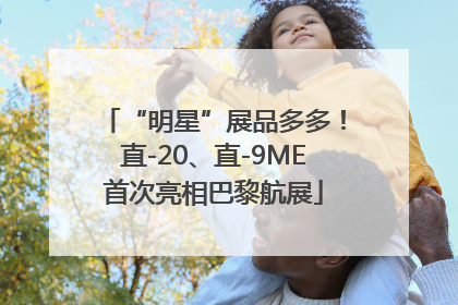 “明星”展品多多！直-20、直-9ME首次亮相巴黎航展