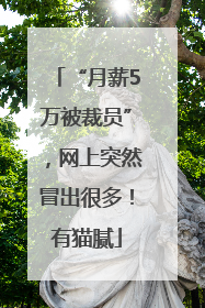 “月薪5万被裁员”，网上突然冒出很多！有猫腻