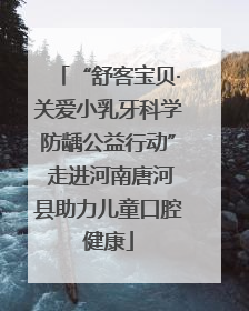 “舒客宝贝·关爱小乳牙科学防龋公益行动” 走进河南唐河县助力儿童口腔健康