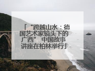 “跨越山水：德国艺术家镜头下的广西” 中国故事讲座在柏林举行