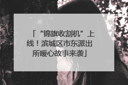 “锦旗收割机”上线！滨城区市东派出所暖心故事来袭