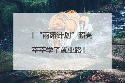 “雨露计划”照亮莘莘学子就业路