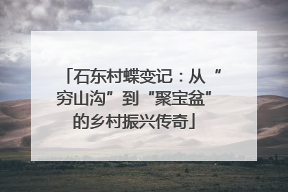 石东村蝶变记：从“穷山沟”到“聚宝盆”的乡村振兴传奇