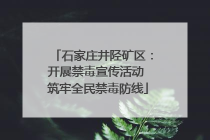 石家庄井陉矿区：开展禁毒宣传活动 筑牢全民禁毒防线