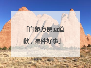 白象方便面道歉，是件好事