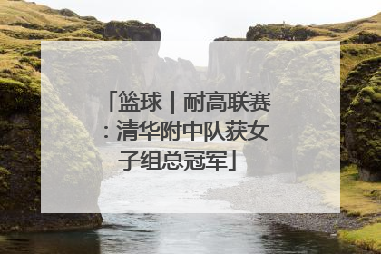 篮球｜耐高联赛：清华附中队获女子组总冠军