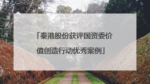 秦港股份获评国资委价值创造行动优秀案例