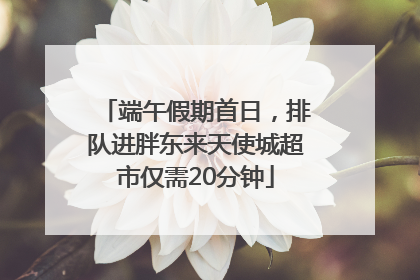 端午假期首日，排队进胖东来天使城超市仅需20分钟