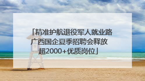 精准护航退役军人就业路 广西国企夏季招聘会释放超2000+优质岗位