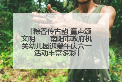 粽香传古韵 童声颂文明——南阳市政府机关幼儿园迎端午庆六一活动丰富多彩