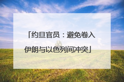 约旦官员：避免卷入伊朗与以色列间冲突