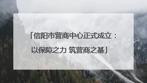 信阳市营商中心正式成立：以保障之力 筑营商之基
