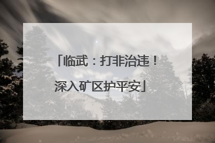 临武：打非治违！深入矿区护平安