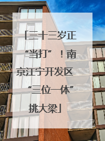 三十三岁正“当打”！南京江宁开发区“三位一体”挑大梁