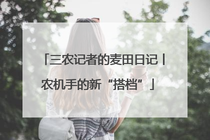 三农记者的麦田日记丨农机手的新“搭档”