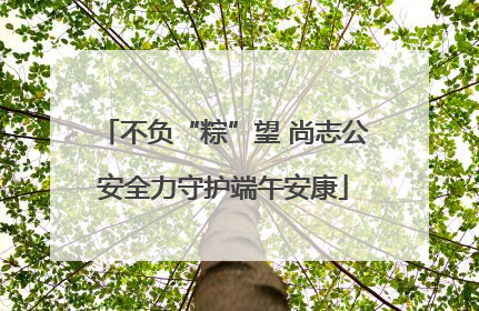 不负“粽”望 尚志公安全力守护端午安康