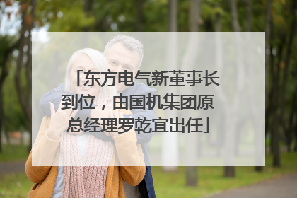 东方电气新董事长到位，由国机集团原总经理罗乾宜出任