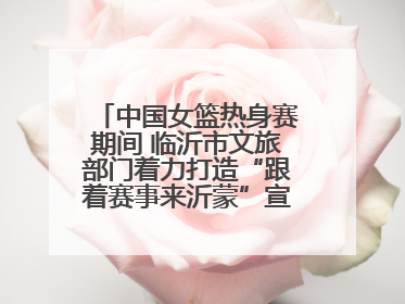中国女篮热身赛期间 临沂市文旅部门着力打造“跟着赛事来沂蒙”宣传品牌