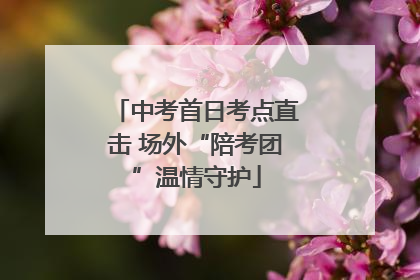 中考首日考点直击 场外“陪考团”温情守护