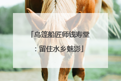 乌篷船匠师钱寿堂：留住水乡魅影