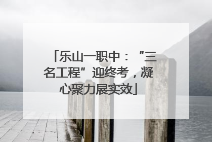 乐山一职中：“三名工程”迎终考，凝心聚力展实效