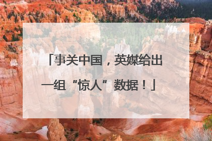 事关中国，英媒给出一组“惊人”数据！
