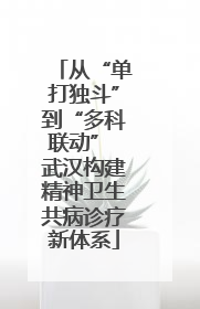 从“单打独斗”到“多科联动” 武汉构建精神卫生共病诊疗新体系