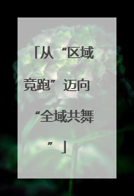 从“区域竞跑”迈向“全域共舞”