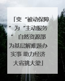 变“被动保障”为“主动服务” 自然资源部为基层解难题办实事 助力经济大省挑大梁