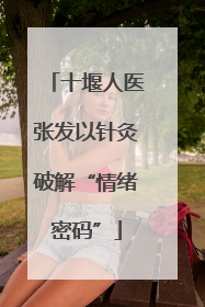 十堰人医张发以针灸破解“情绪密码”