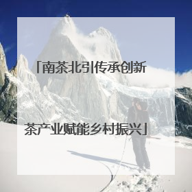 南茶北引传承创新 茶产业赋能乡村振兴