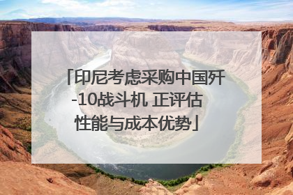 印尼考虑采购中国歼-10战斗机 正评估性能与成本优势