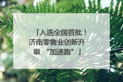 入选全国首批！济南零售业创新升级 “加速跑”