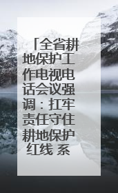 全省耕地保护工作电视电话会议强调：扛牢责任守住耕地保护红线 系统施治夯实粮食安全根基 王宁作出批示 王予波出席并讲话