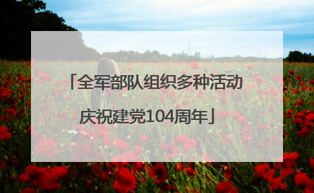 全军部队组织多种活动庆祝建党104周年