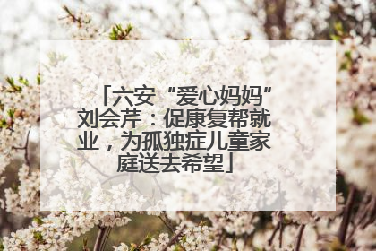 六安“爱心妈妈”刘会芹：促康复帮就业，为孤独症儿童家庭送去希望