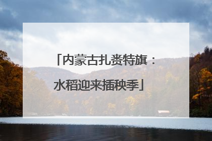 内蒙古扎赉特旗：水稻迎来插秧季