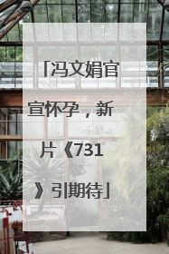 冯文娟官宣怀孕，新片《731》引期待