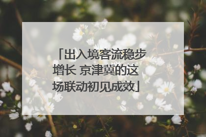 出入境客流稳步增长 京津冀的这场联动初见成效