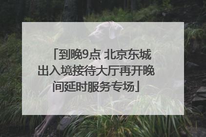 到晚9点 北京东城出入境接待大厅再开晚间延时服务专场