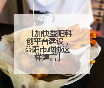 加快益阳科创平台建设，益阳市政协这样建言