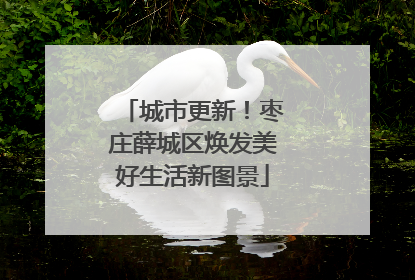 城市更新！枣庄薛城区焕发美好生活新图景