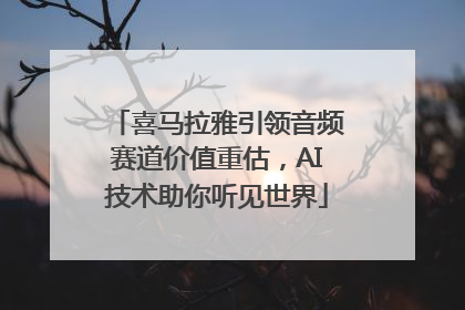 喜马拉雅引领音频赛道价值重估，AI技术助你听见世界