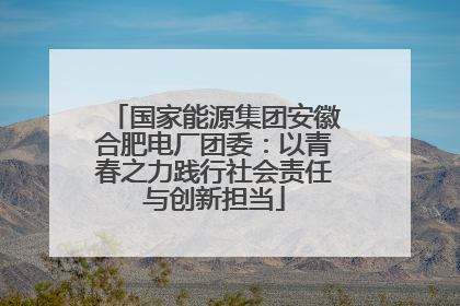 国家能源集团安徽合肥电厂团委：以青春之力践行社会责任与创新担当